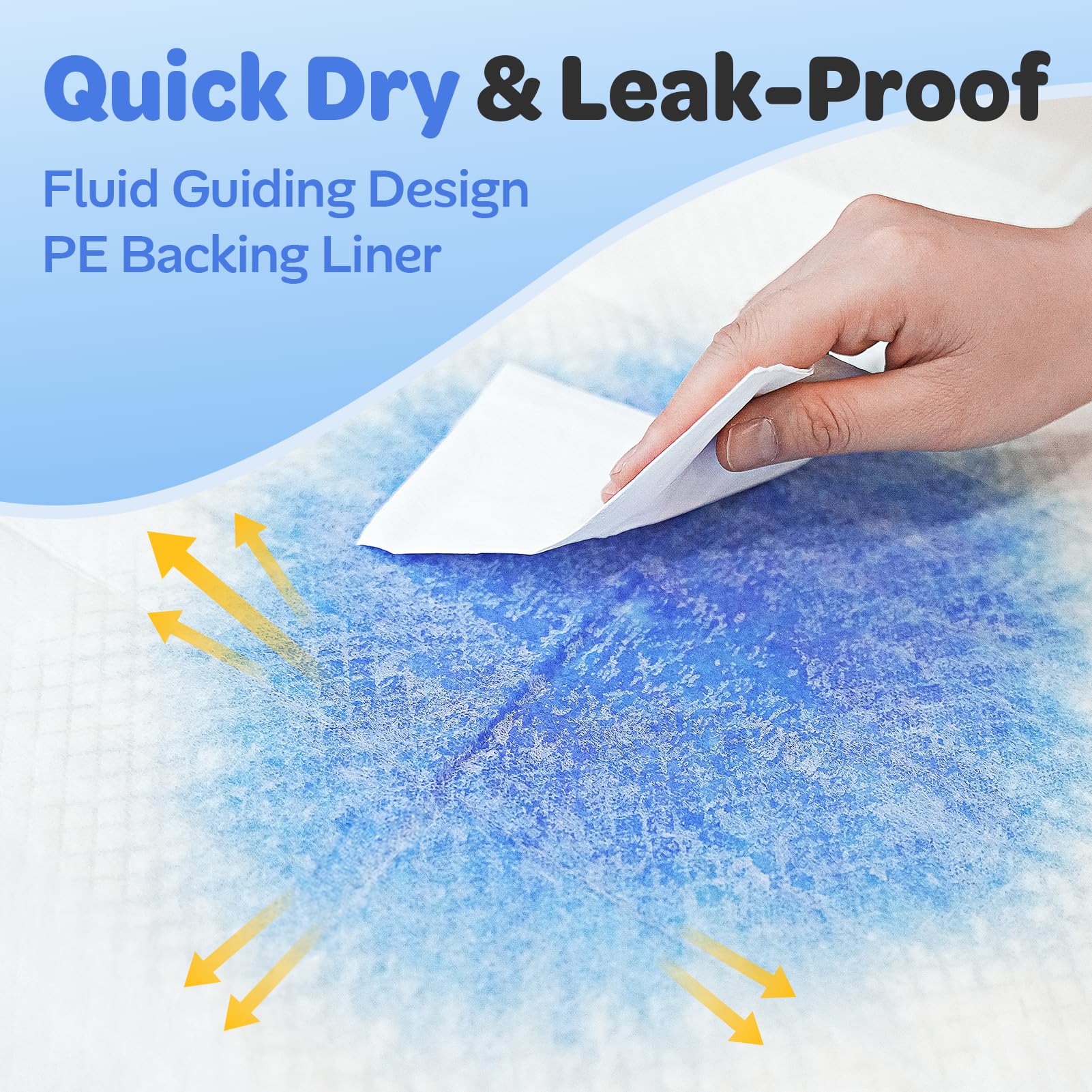 Doporro pads with quick-absorption core reduce leaks and odors effectively