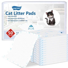 DOQVTIZAY cat pad refill with absorbent core locks moisture for a cleaner home.