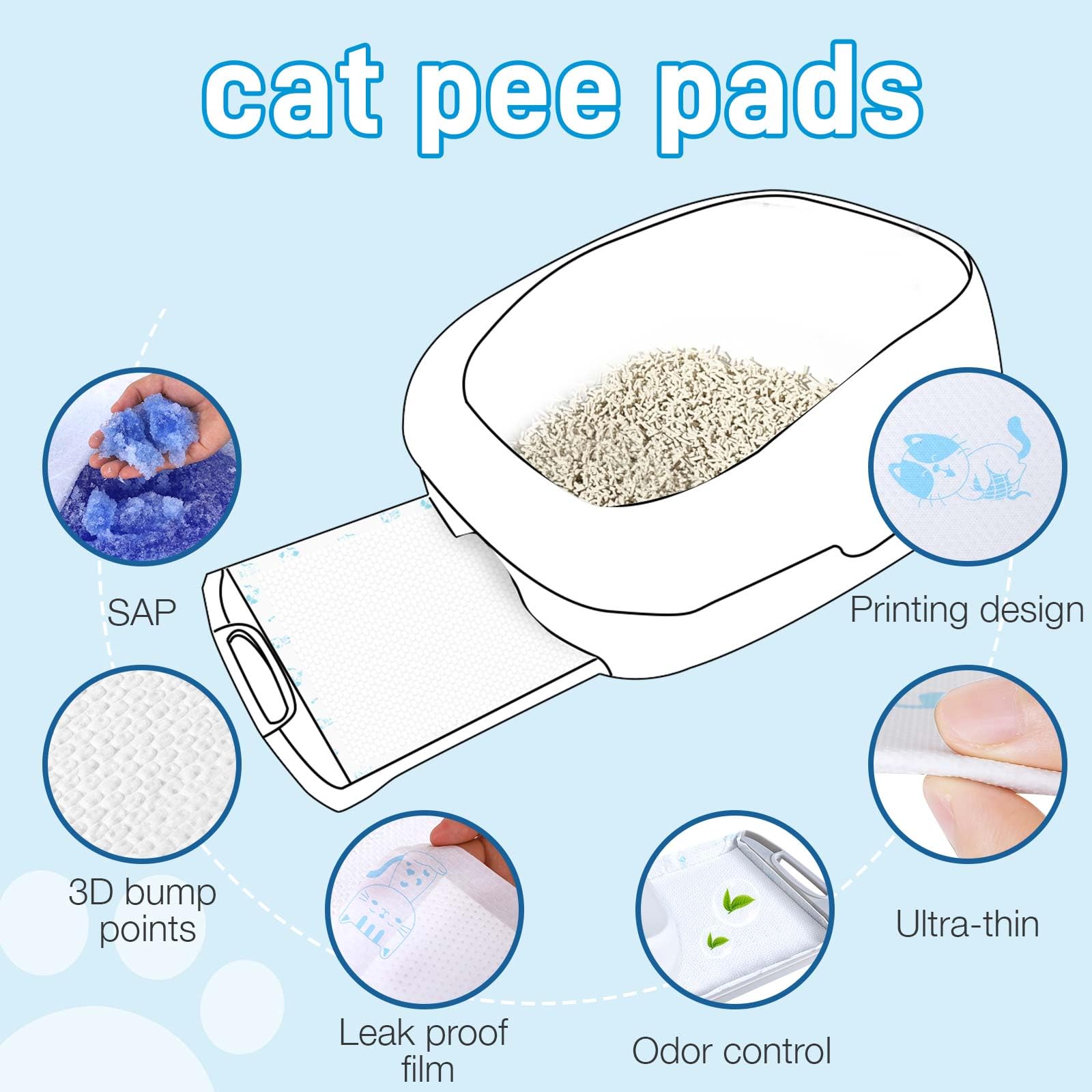 DOQVTIZAY pad refill shows diamond-quilt design guiding liquid for fast absorption.