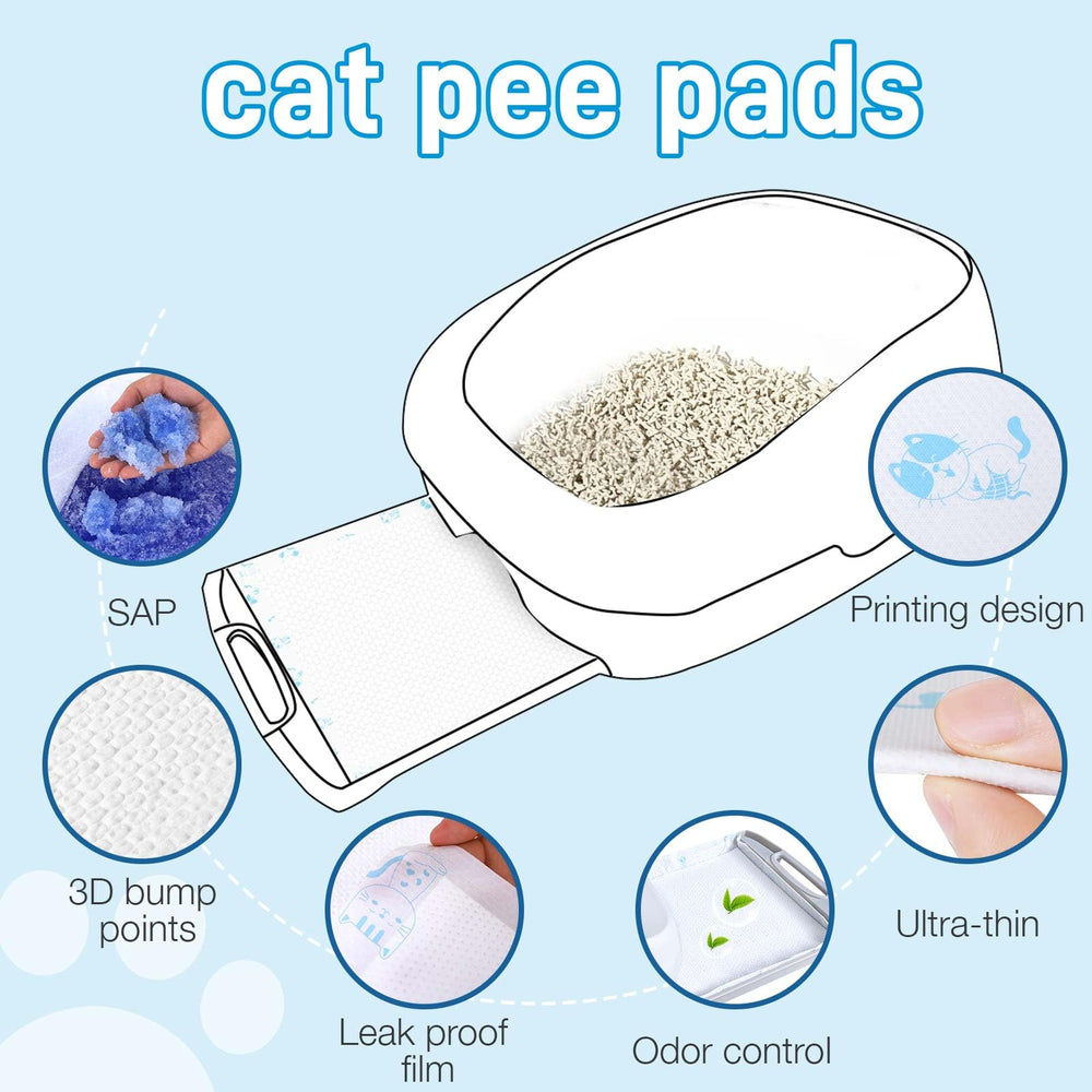 DOQVTIZAY cat pad refills diamond-quilted-top shows even distribution of liquid absorption.