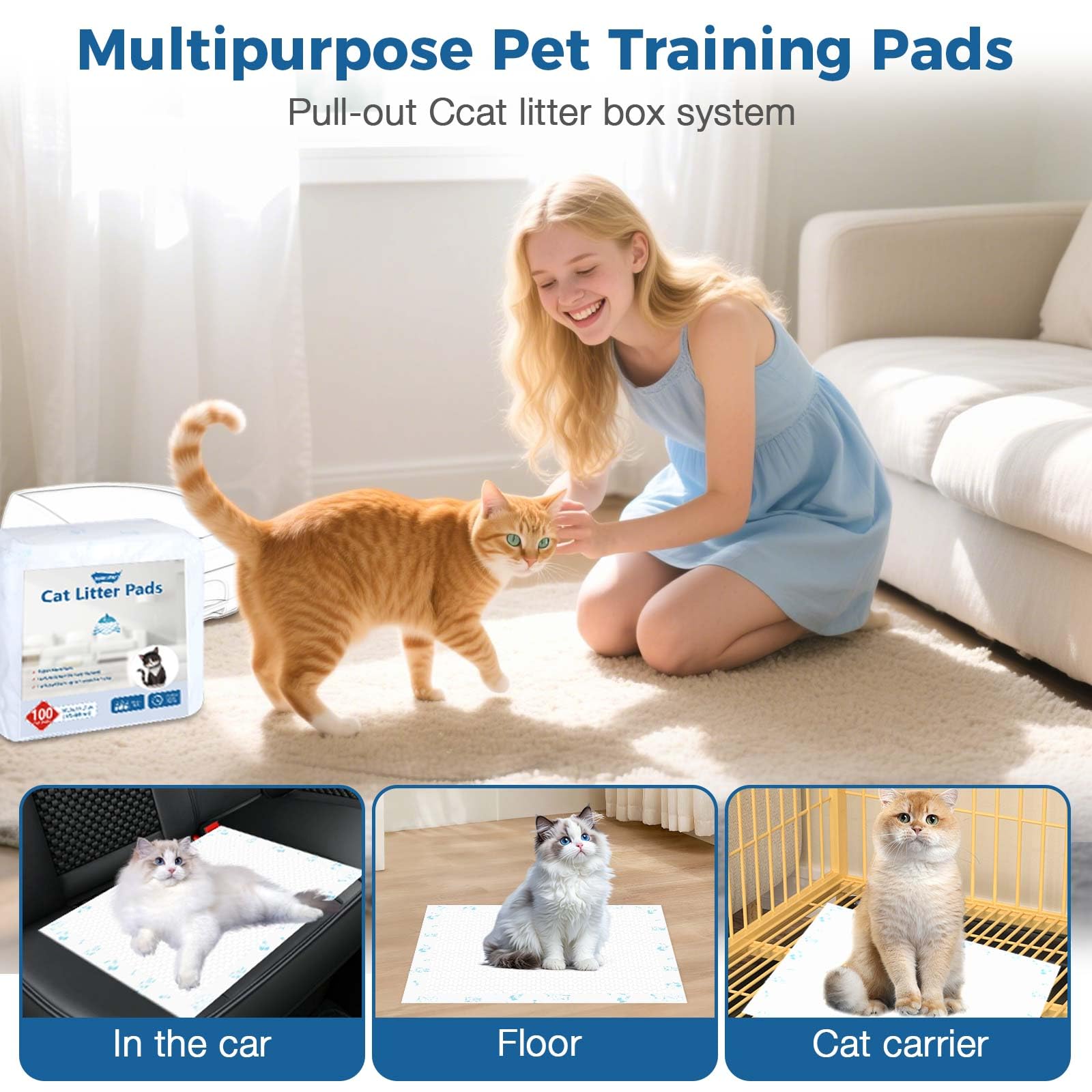 DOQVTIZAY cat-pads-breeze-compatible ideal for breeze litter systems.