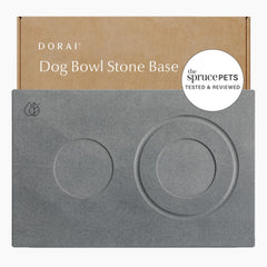 Dorai Stone Drying Mat absorbs spills around dog bowls for cleaner floors