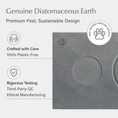 Dorai Stone Drying Mat protects floors from water and mess during meals