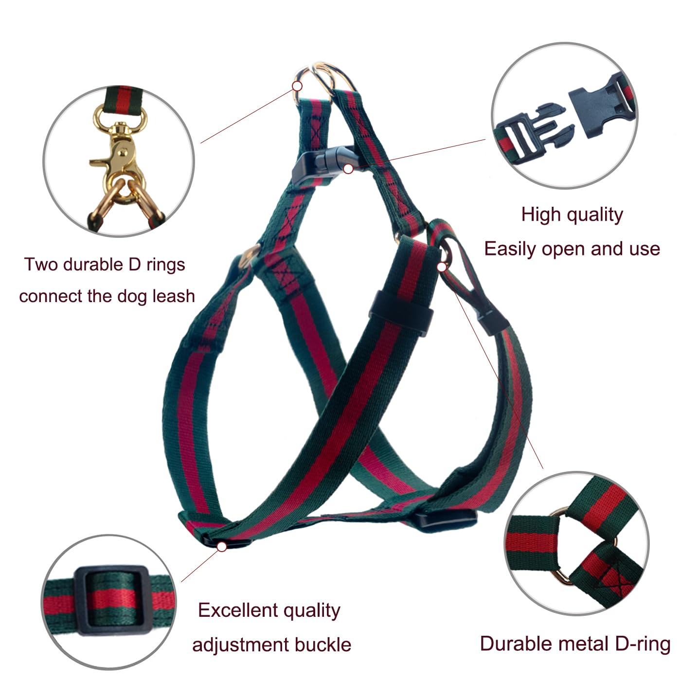 Doryojoy chest-adjustable harness ensuring a secure, snug fit.