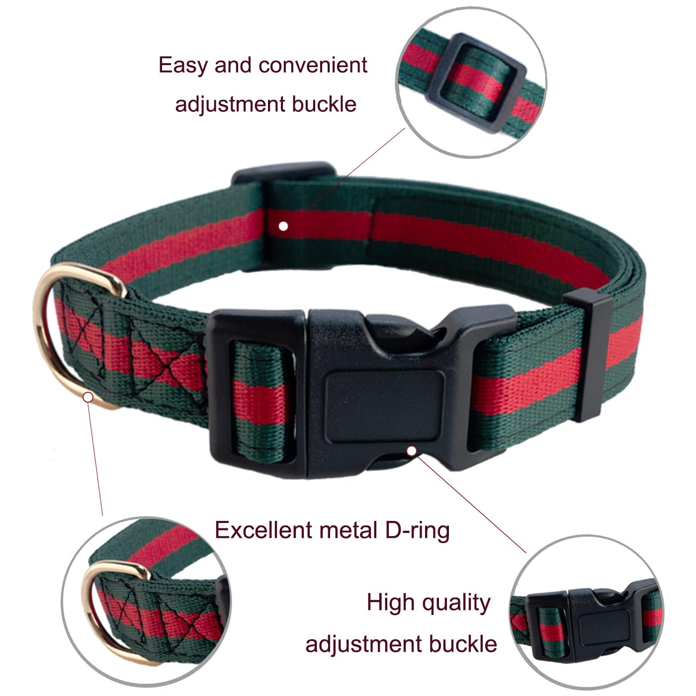 Doryojoy 5-foot leash for balanced control during outings.