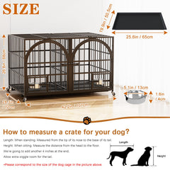 Dosker crate top-open design for easy access and interaction with your dog.