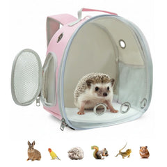 Dotala small pet carrier backpack with space capsule window enhances pet visibility during travel
