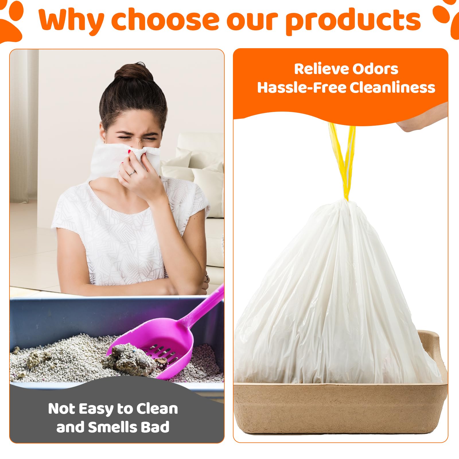 Dote on pet disposable cat litter bags help maintain hygiene between cleanings