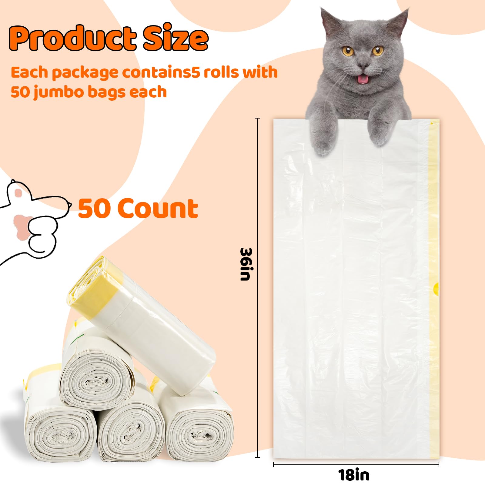 Dote on pet drawstring litter bag enables quick disposal after cleaning