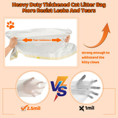 Dote on pet tear-resistant liner keeps litter box tidy during weekly changes