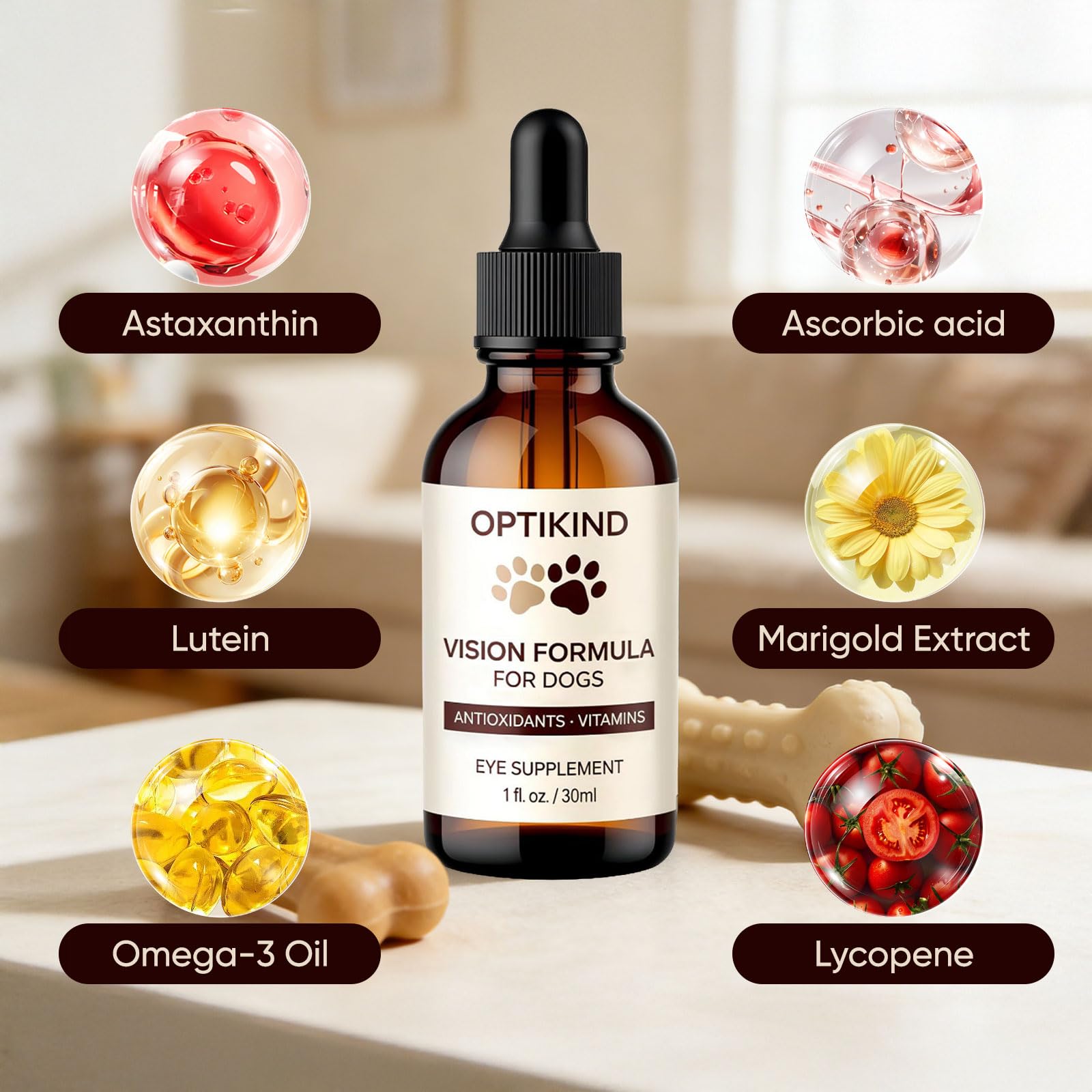 Dotkara Optikind Vision Drops ready-to-use for everyday canine care.