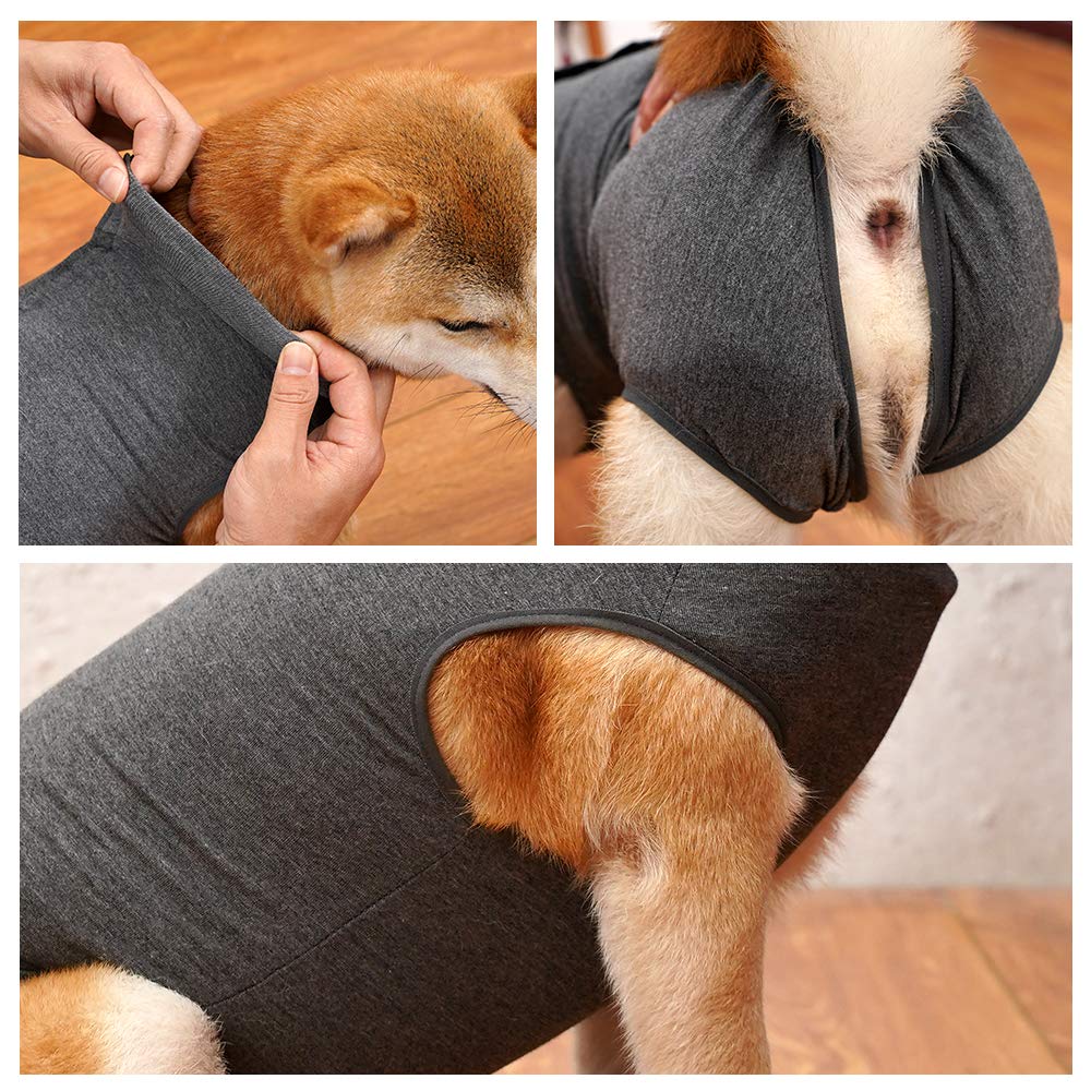 Dotoner post-operative dog vest provides comfortable recovery wear
