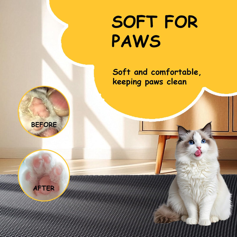 DOTPURFECT durable, easy-care litter mat for long-term use.