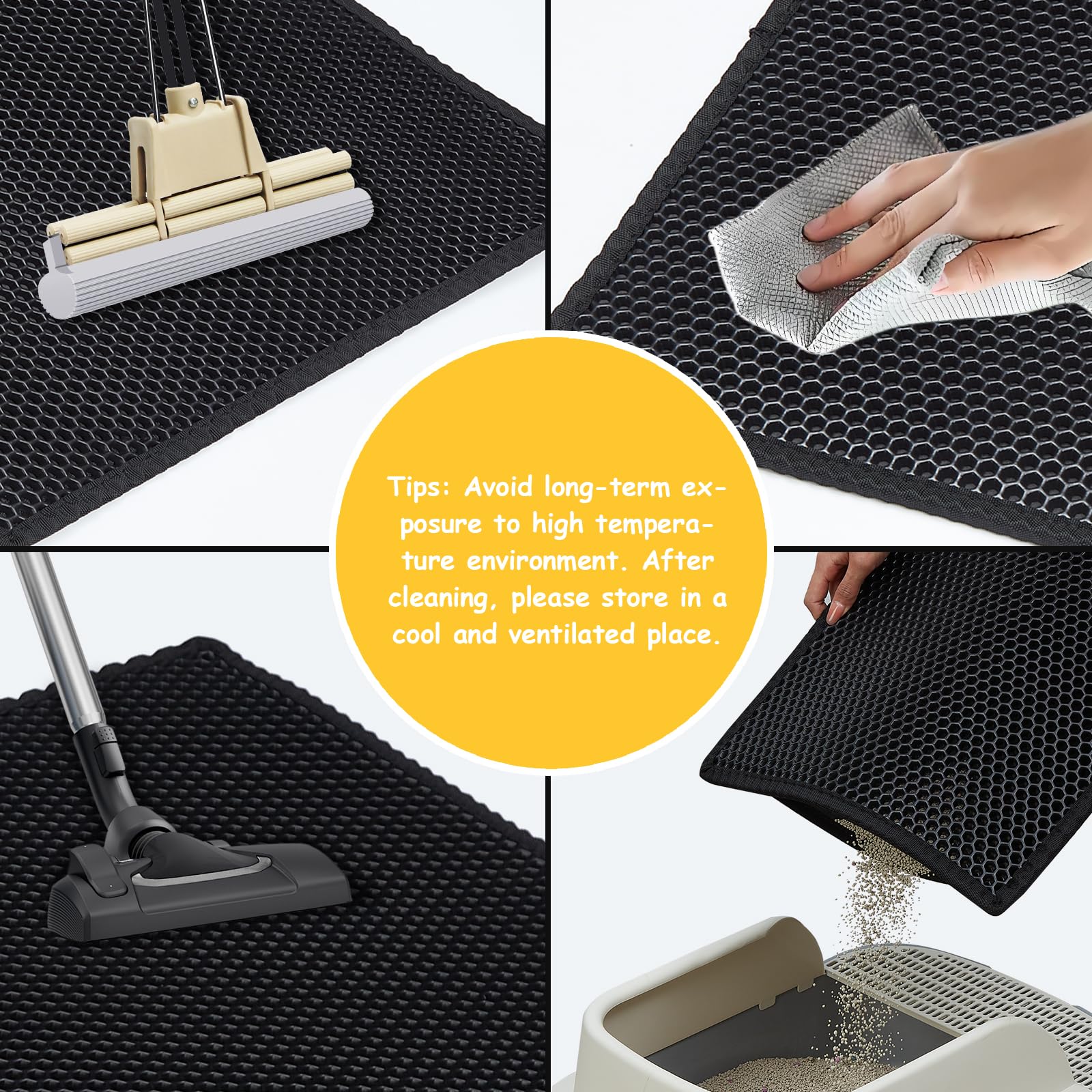 DOTPURFECT mat uses soft EVA material for paw-friendly comfort.