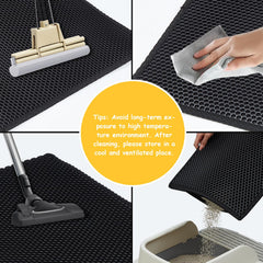 DOTPURFECT mat uses soft EVA material for paw-friendly comfort.