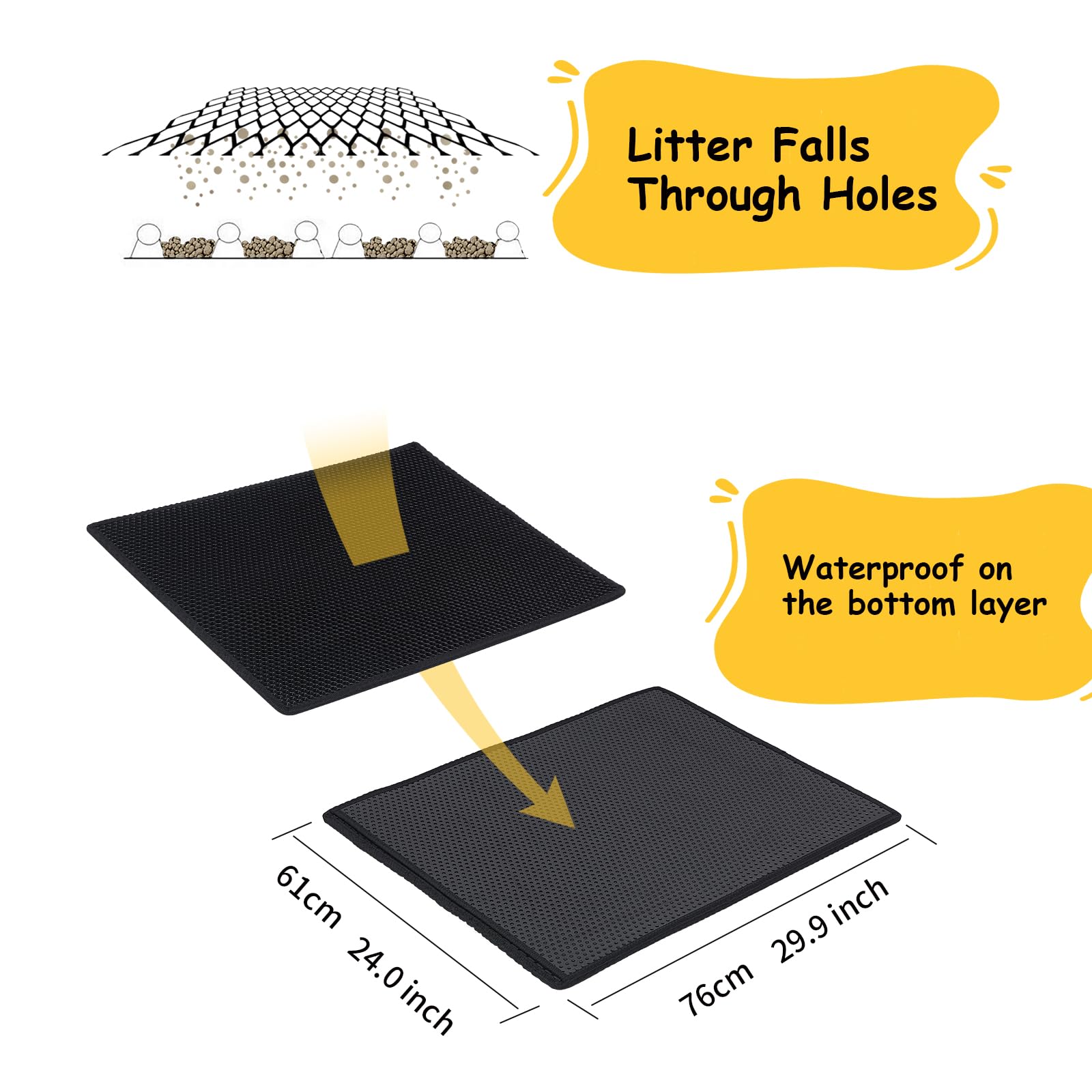 DOTPURFECT washable mat for fast, deep cleaning after messy sessions.