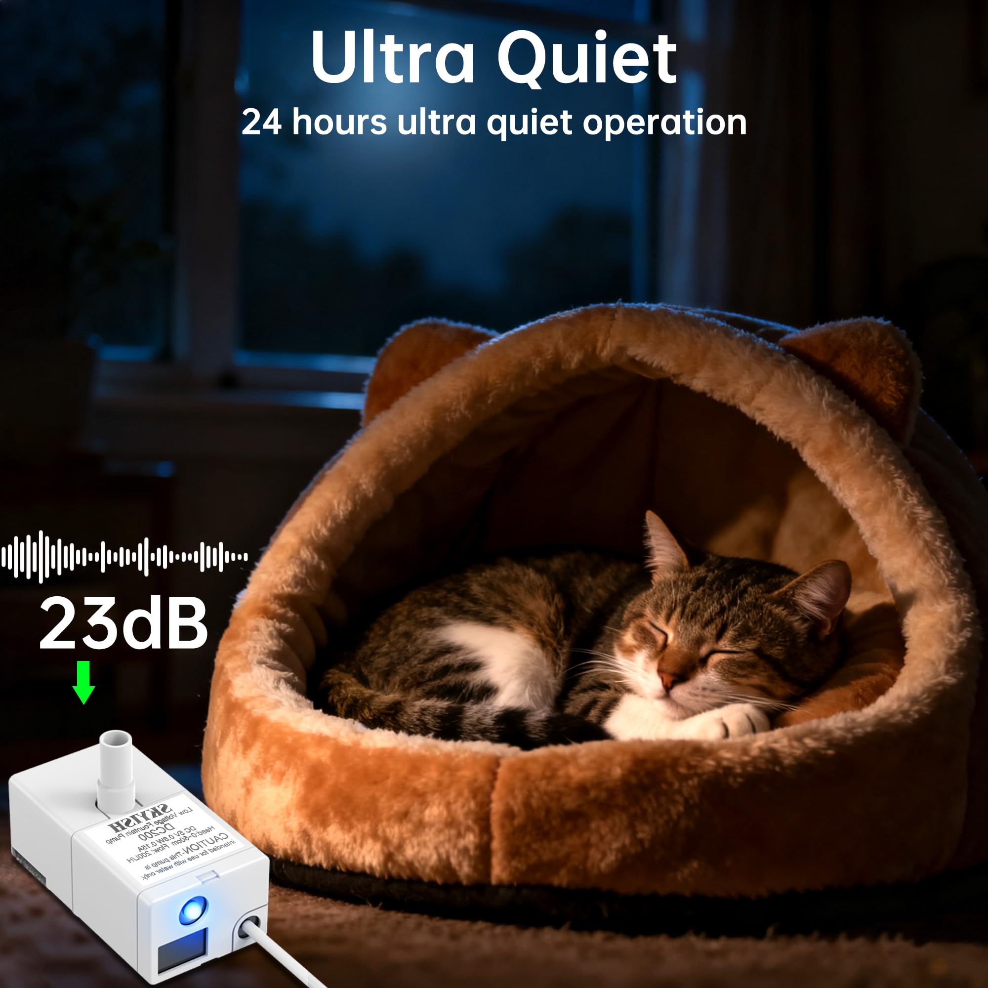 Dotzrin automatic shut-off protects the pump when water is low.