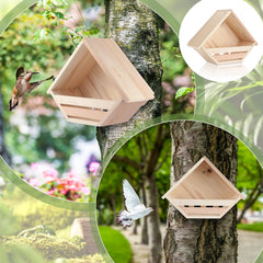 Weatherproof cedar finish on DoubleFill Cedar Dove Nesting Box; protects nests from the elements