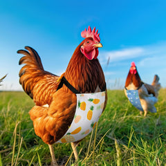 DoubleFill adjustable waistband for a snug fit on growing chickens