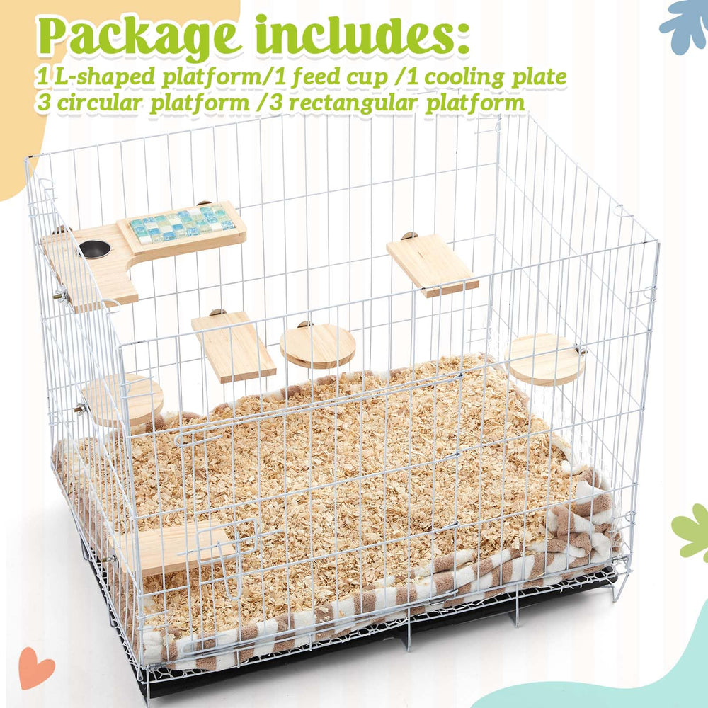 DoubleFill round wooden board provides smooth, safe stepping