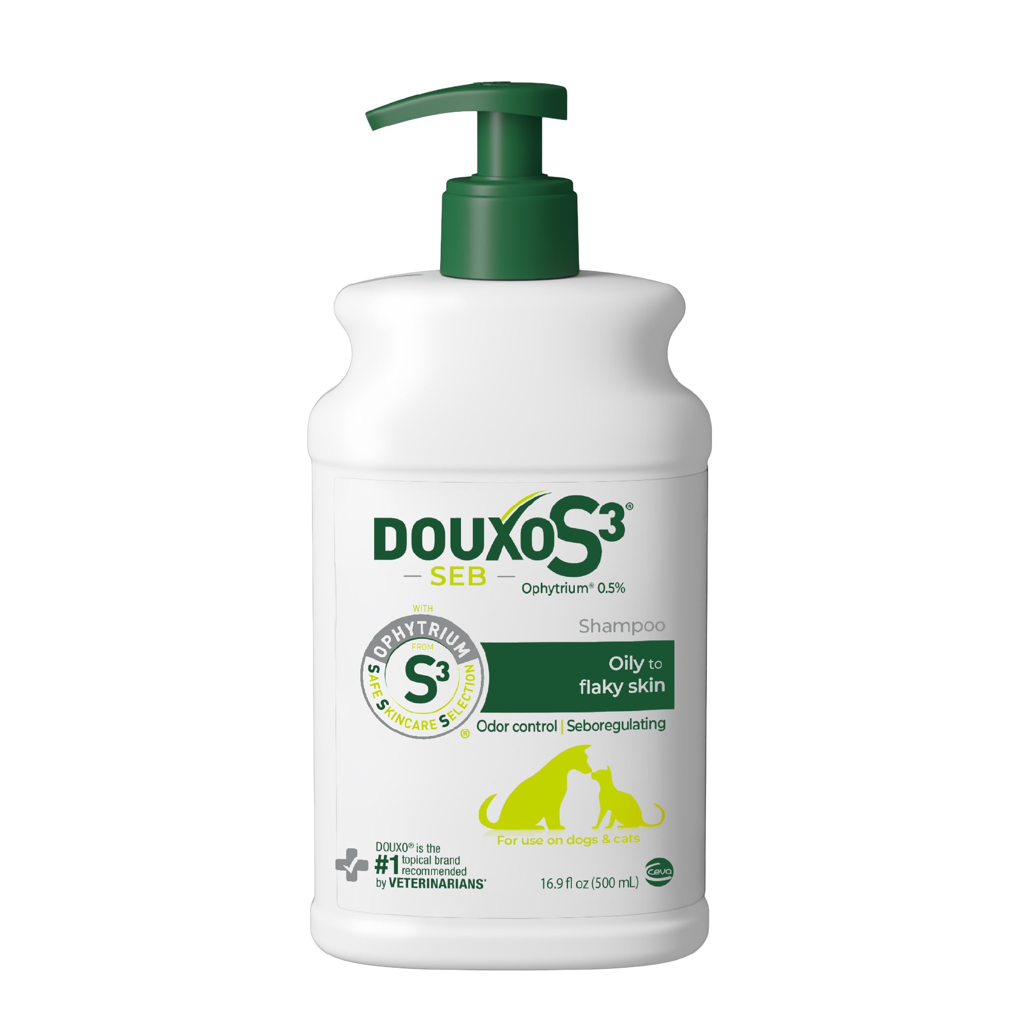 Douxo S3 Seb Shampoo bottle for pets with oily skin