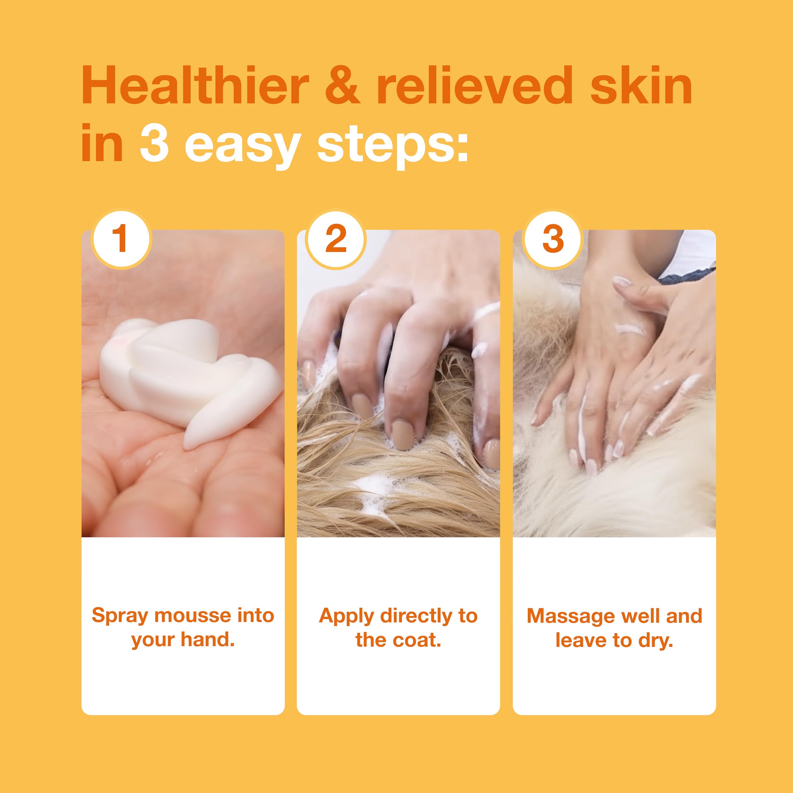 Douxo S3 Pyo Mousse soothing skin barrier support during care.