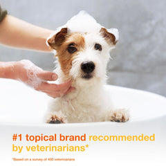 Douxo S3 Pyo Shampoo ingredients card detailing 3% chlorhexidine and 0.5% ophytrium
