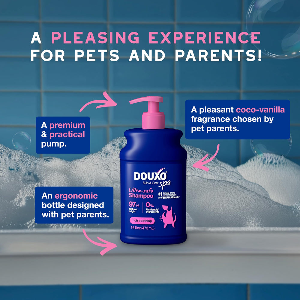 DOUXO Skin & Coat SPA shampoo vet-recommended care routine