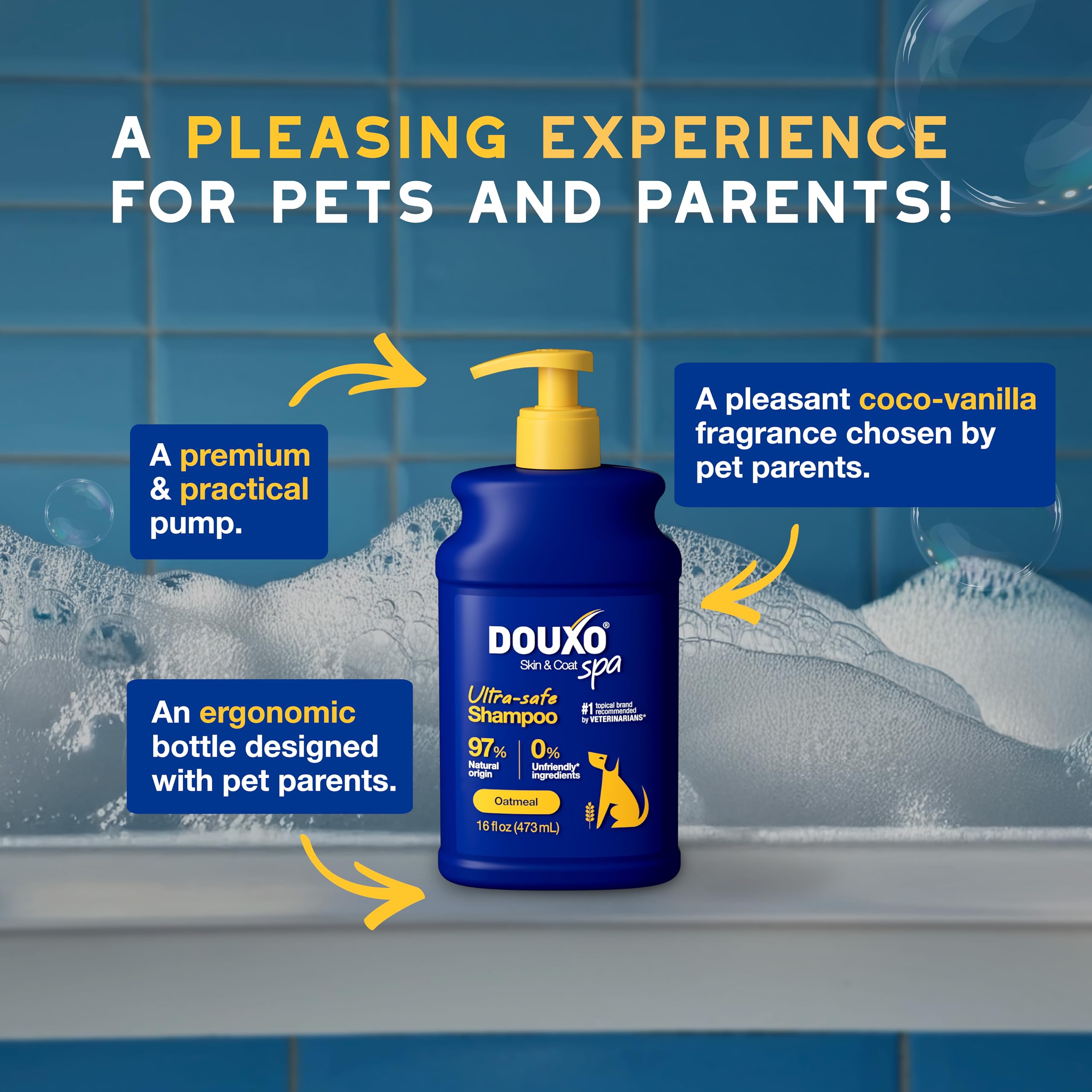 Douxo Skin and Coat SPA vet-recommended gentle care for dogs.