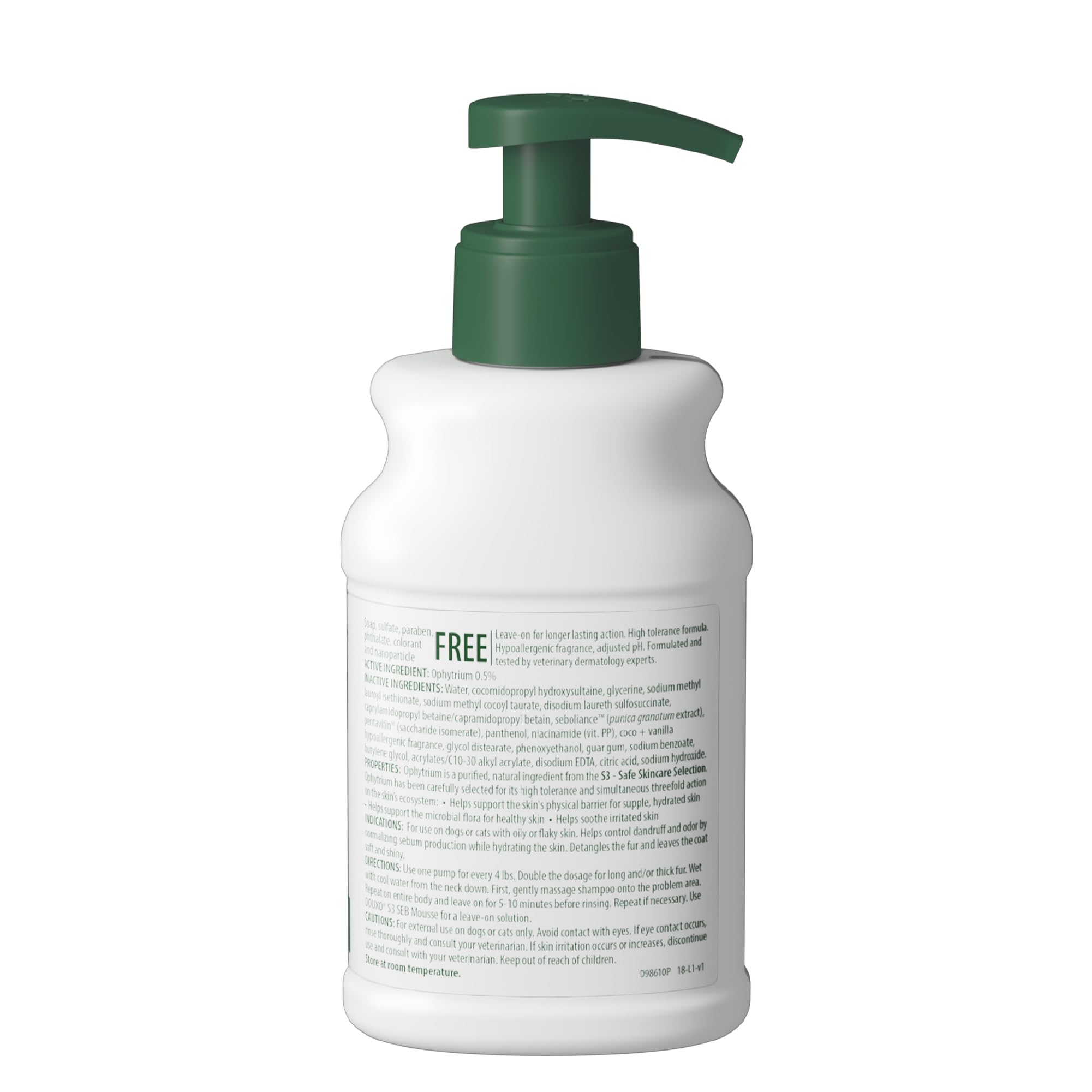 Suitable for seborrheic skin conditions in pets
