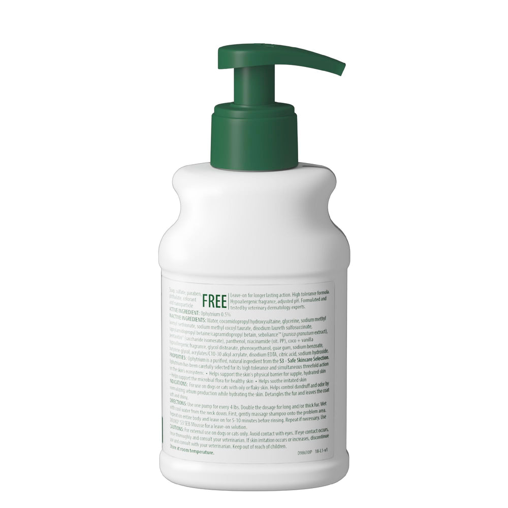 Suitable for seborrheic skin conditions in pets