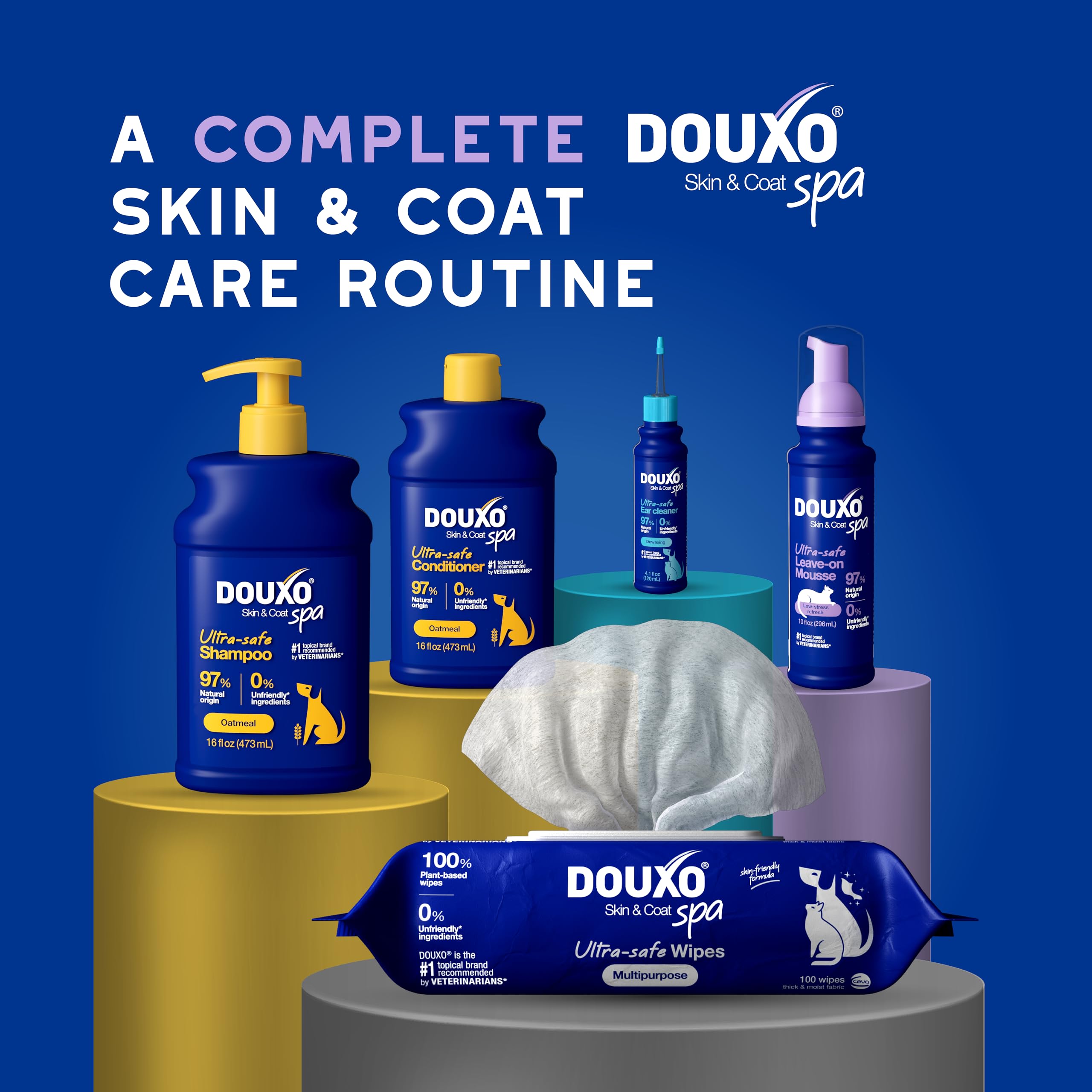 DOUXO packaging highlighting vet-recommended cat care