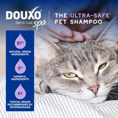 Close-up of silky, refreshed coat after DOUXO rinse-free cleanse