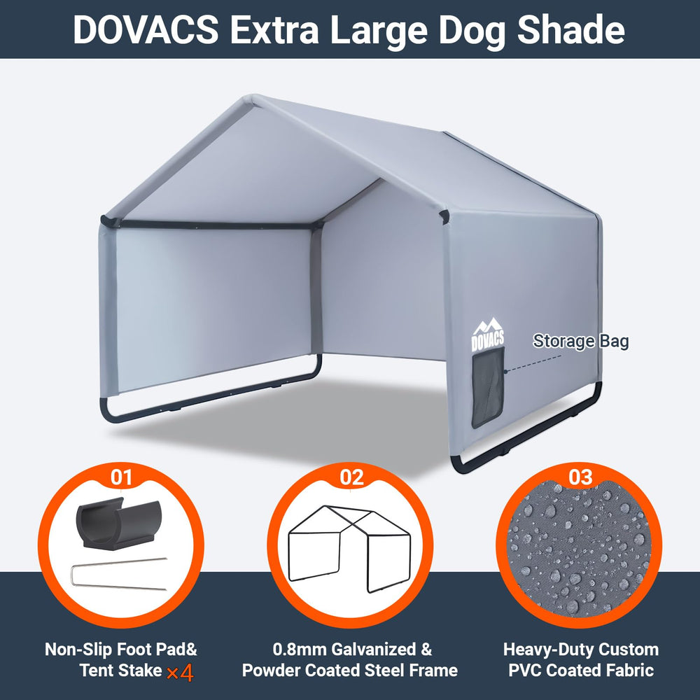 DOVACS large-dog interior space showcases roomy comfort for Labradors, Shepherds, and more.
