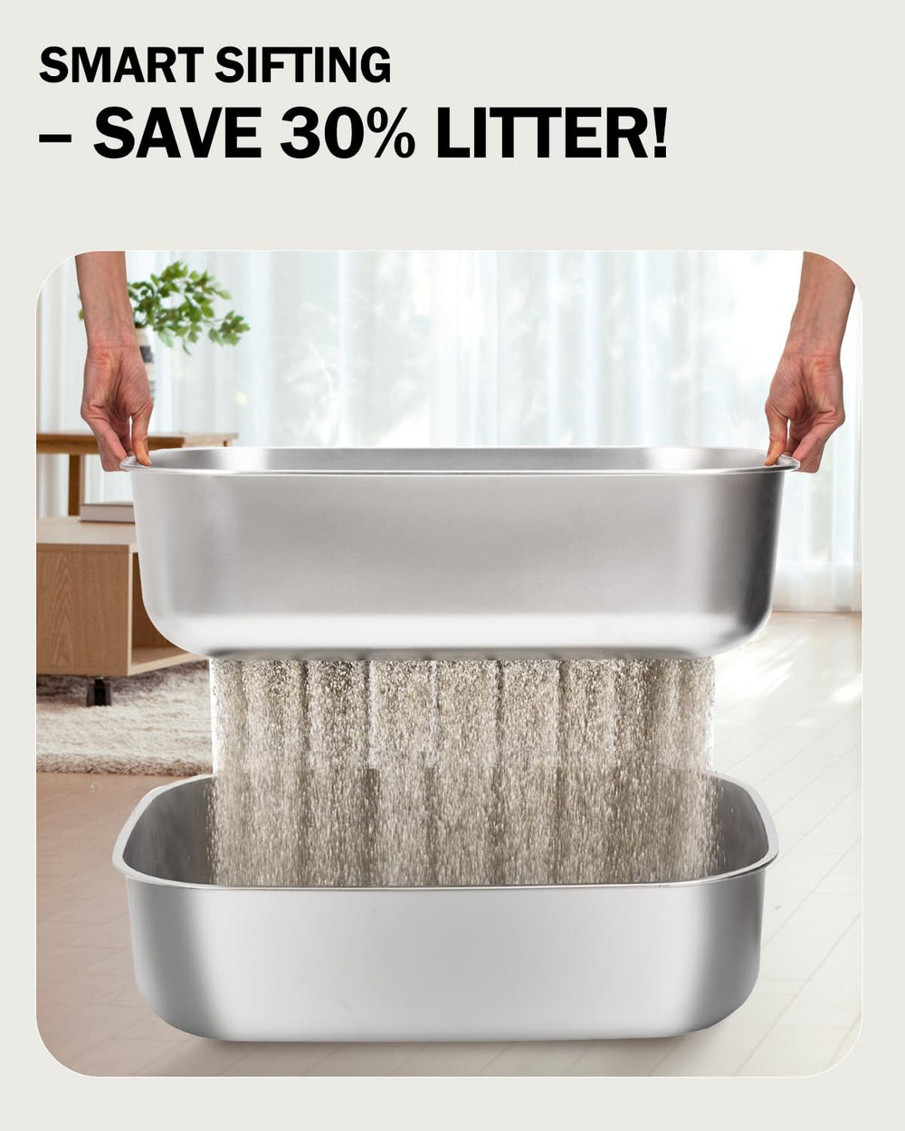 Dowanoqo litter scoop and holder included with the stainless box