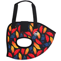 Down Under Outdoors chicken sling with handle enables safe, controlled transport.