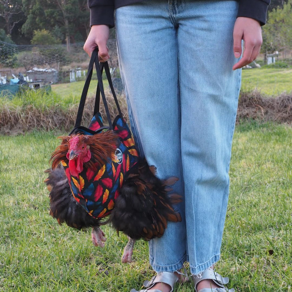 Down Under Outdoors chicken sling secure hook for stable suspending during care.