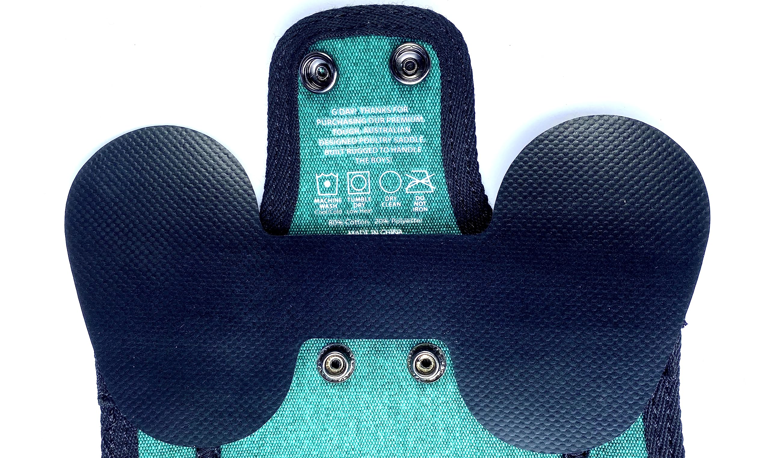 DOWN UNDER OUTDOORS adjustable straps with metal snaps ensure bantam-friendly fit