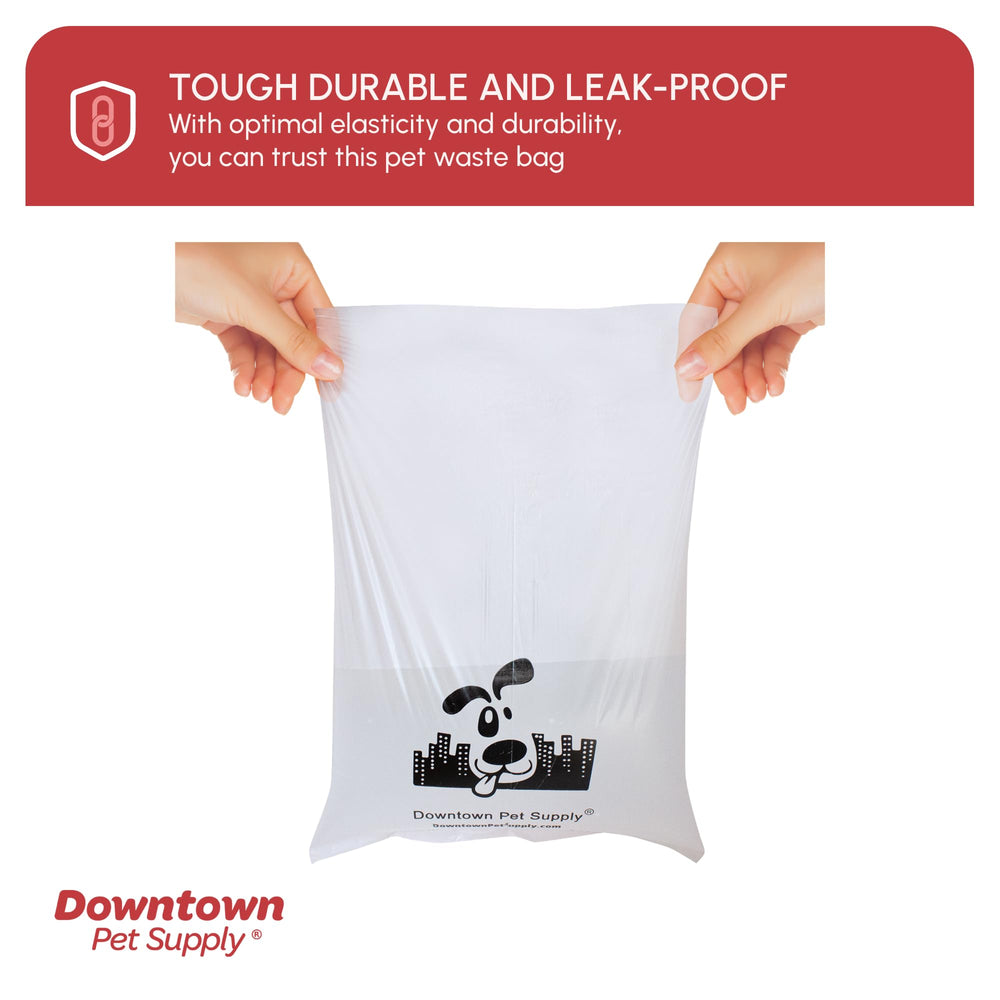 Downtown Pet Supply pastel rainbow bags add a cheerful touch to responsible cleanup.