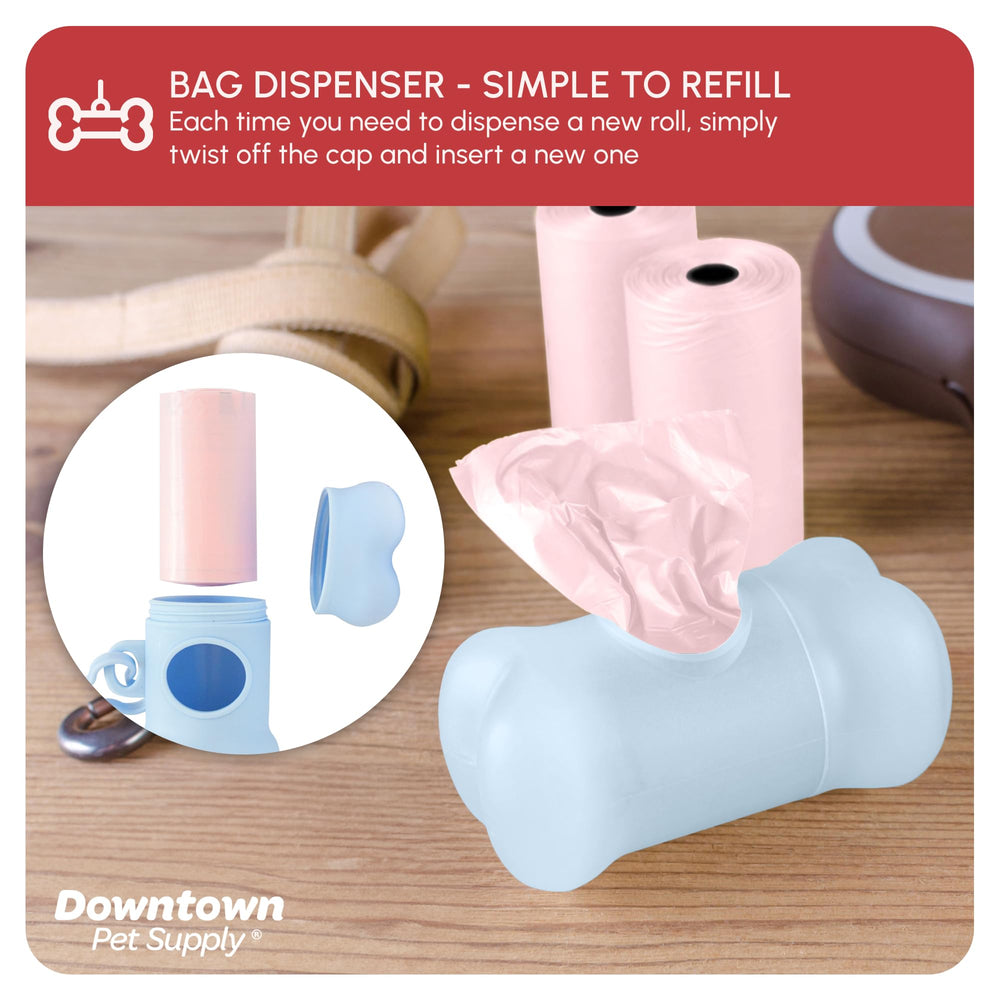 Downtown Pet Supply walk-cleanup setup simplifies pet waste management outdoors.