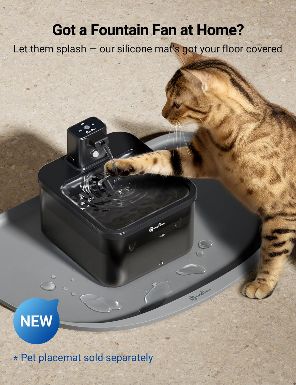 DownyPaws 5-level filtration for improved water quality