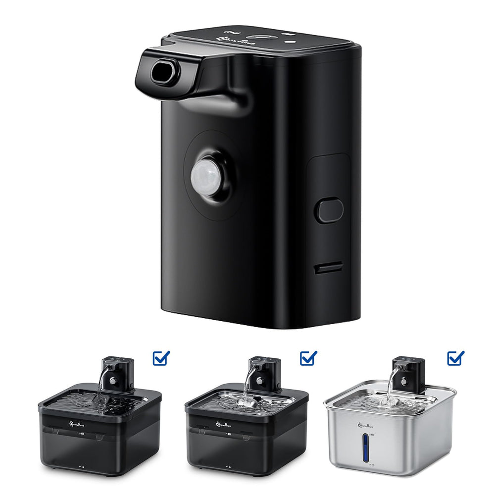 DownyPaws battery compartment black close-up with durable ABS construction for reliable replacements.