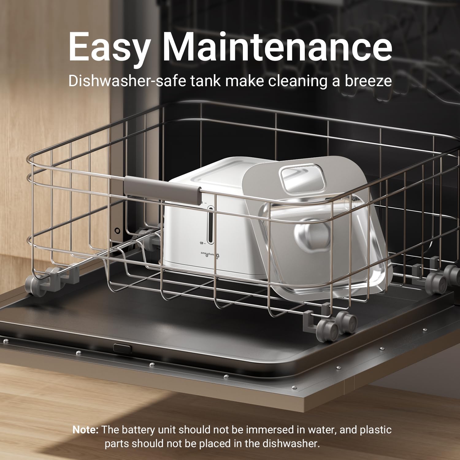 DownyPaws cat water fountain 5-stage filtration keeps water cleaner and tastier.