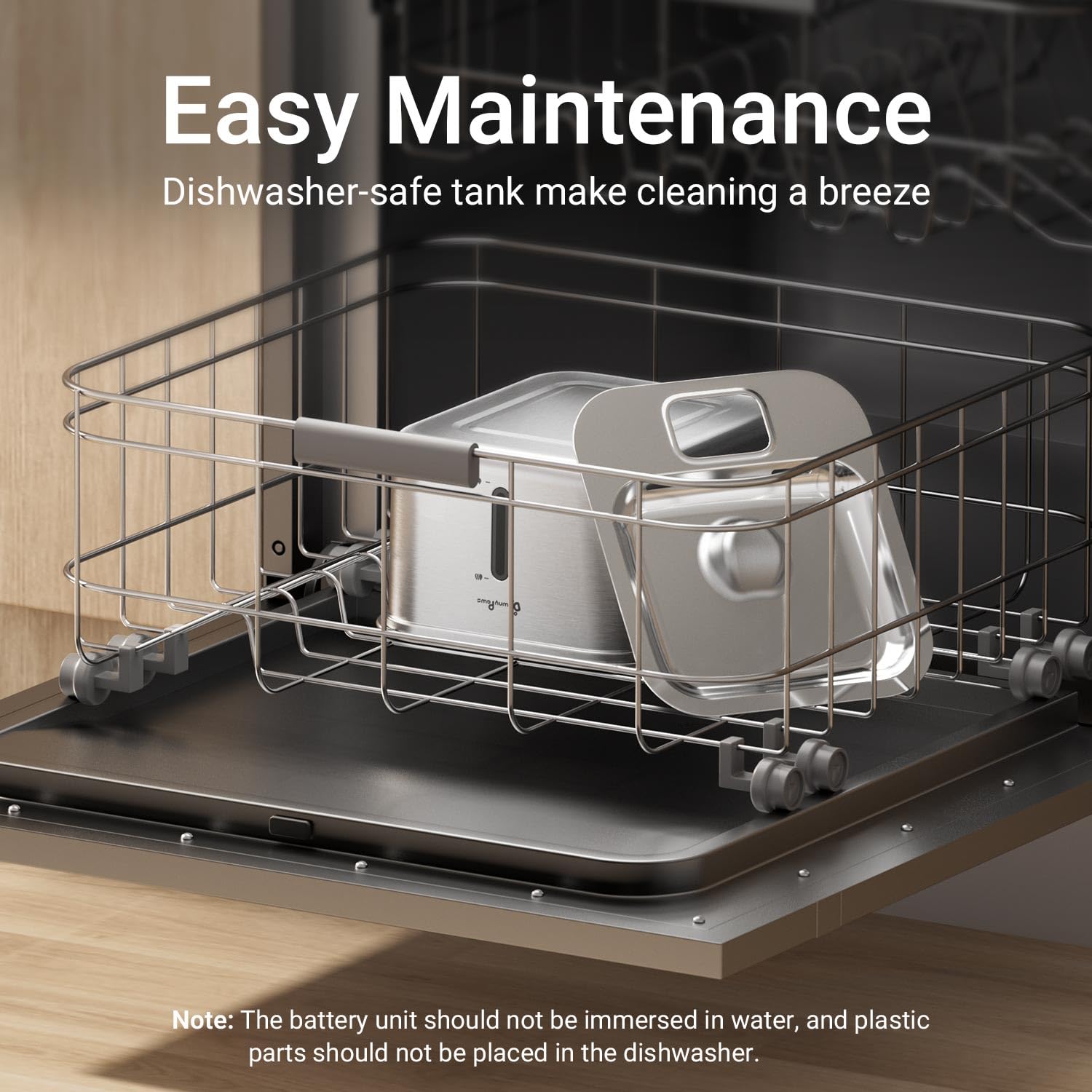 DownyPaws detachable design enables thorough cleaning