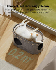DownyPaws PeekaPurr dual openings facilitate play and easy access