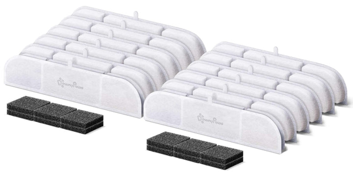 DownyPaws replacement filters for DPWFP6 improve water taste and freshness