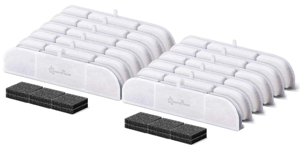 DownyPaws replacement filters for DPWFP6 improve water taste and freshness