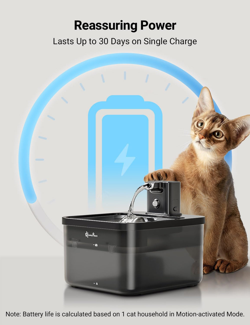 DownyPaws quiet pump demonstrates whisper-quiet operation in home.