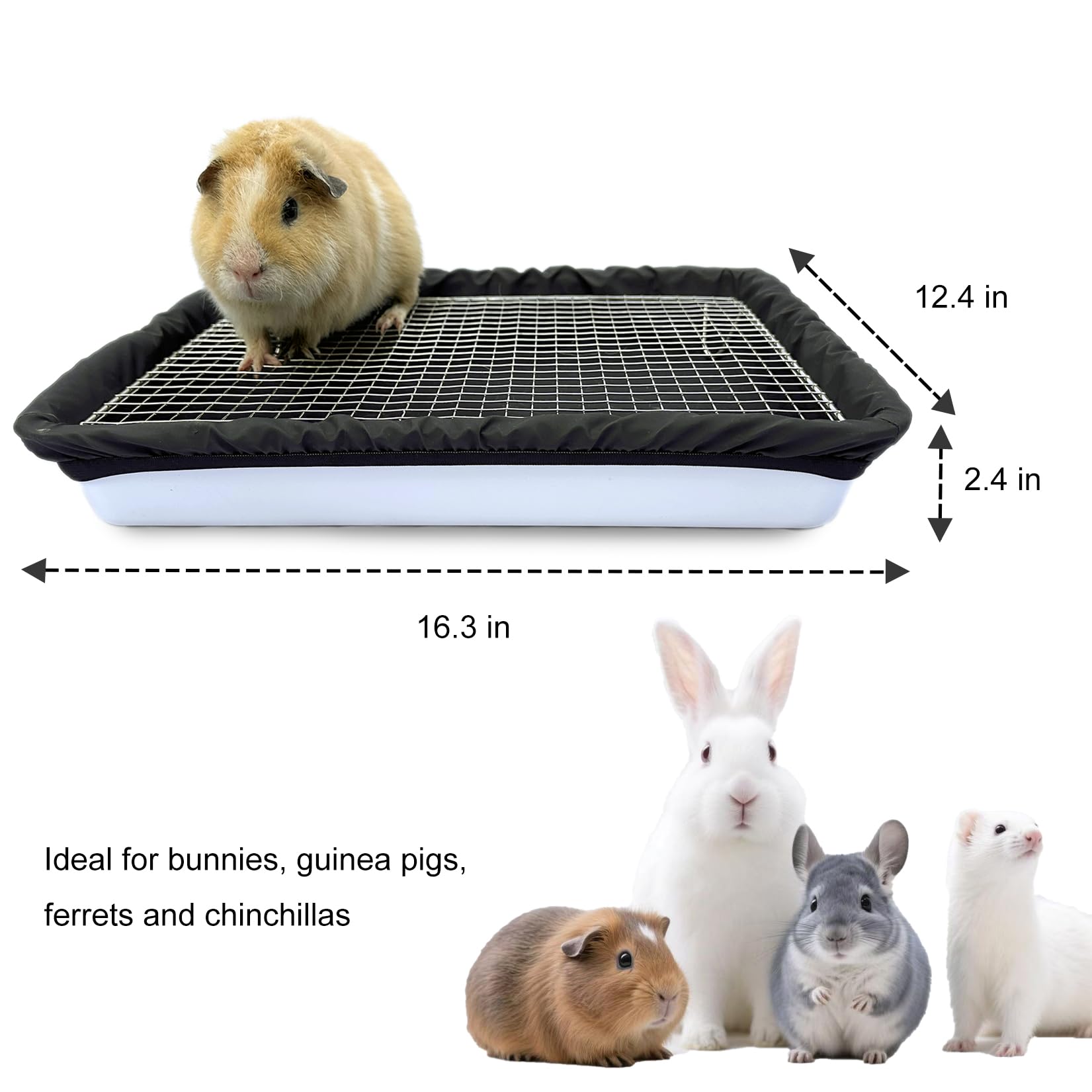 DOZZOPET multi-pet habitat with corner design suits several small pets.