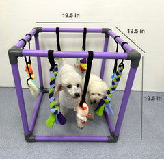 Easy no-tool assembly to set up the jungle gym in minutes.